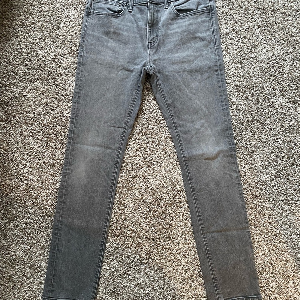 J. Crew Men's Charcoal Skinny Jeans